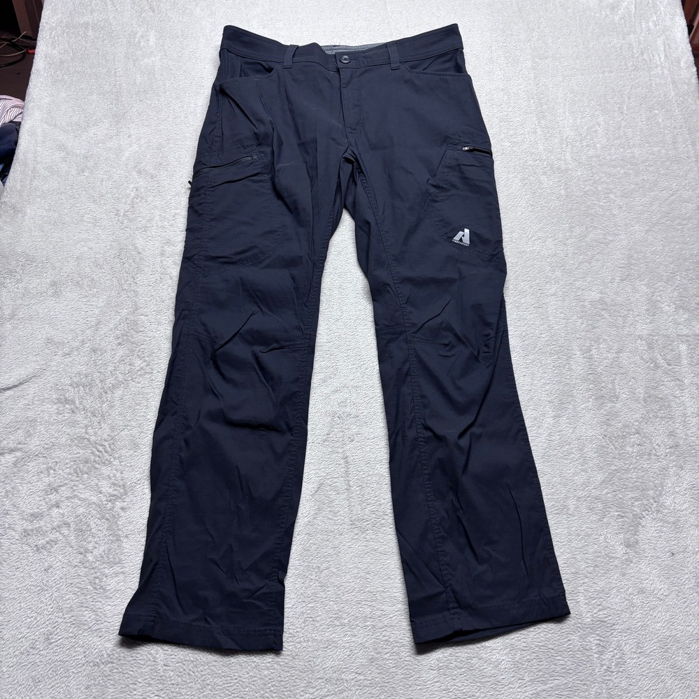 Eddie Bauer First Ascent Men 36x32 Guide Pro Pants Black Hiking Outdoor 13151063